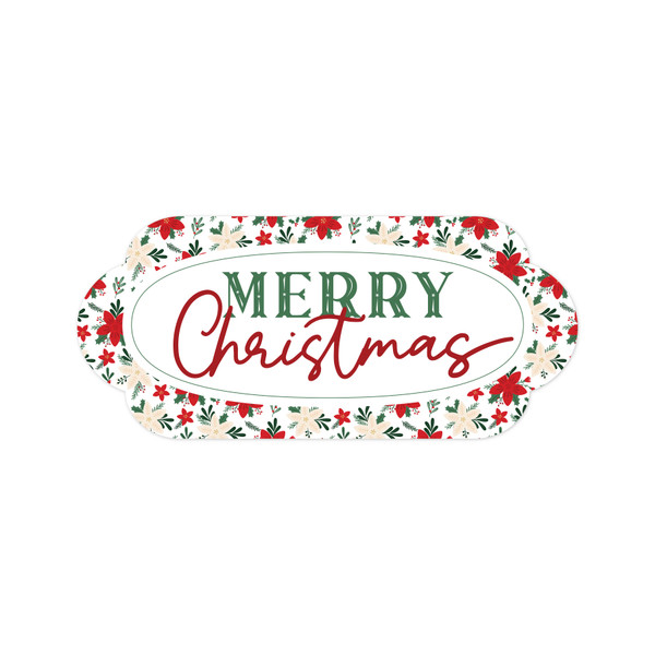 Merry Christmas Label Print and Cut File