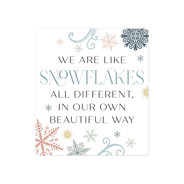 Unique Snowflakes Print and Cut File