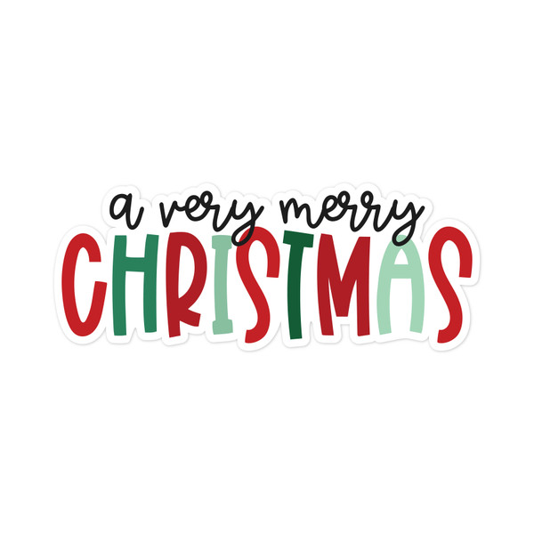 A Very Merry Christmas Print and Cut File