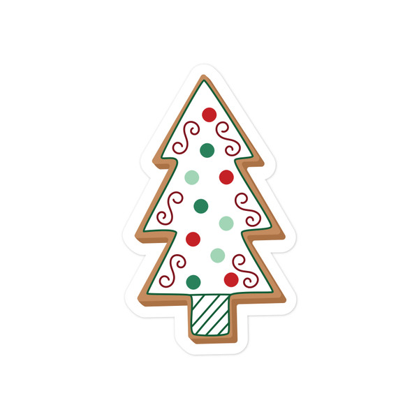 Frosted Christmas Tree Print and Cut File