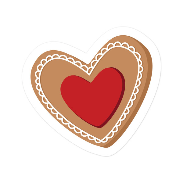 Frosted Heart Print and Cut File