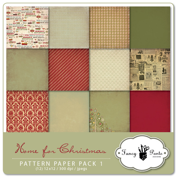 Home for Christmas Paper Pack 1