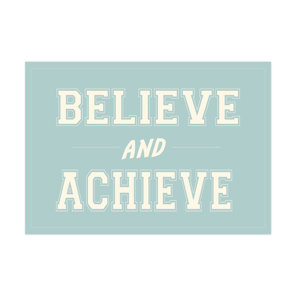 Believe and Achieve Print and Cut File