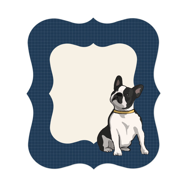 Boston Terrior Frame Print and Cut File