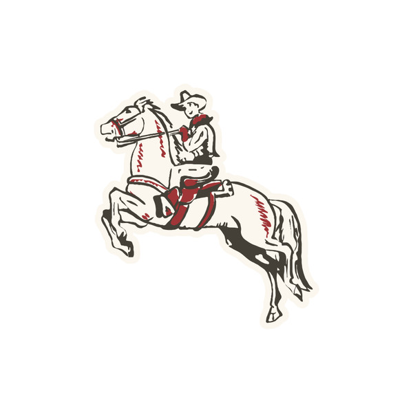 Cowboy On Horse Print & Cut File