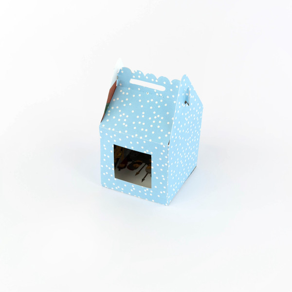Square Gable Box with Square Window 3D SVG Cut File