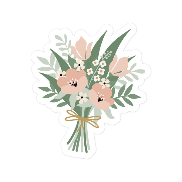 Wedding Bouquet Print and Cut  File