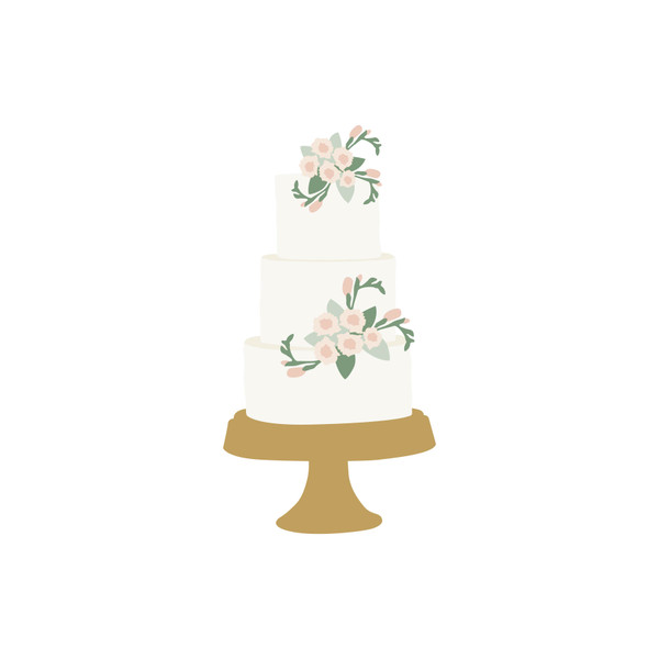Wedding Cake Print and Cut  File