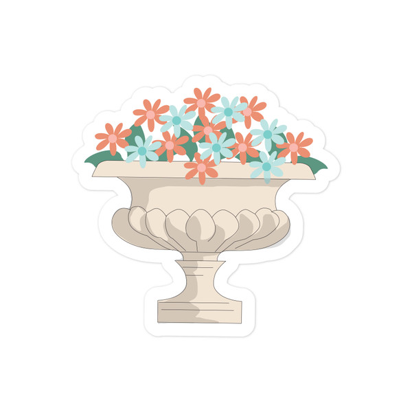 French Planter Print and Cut File