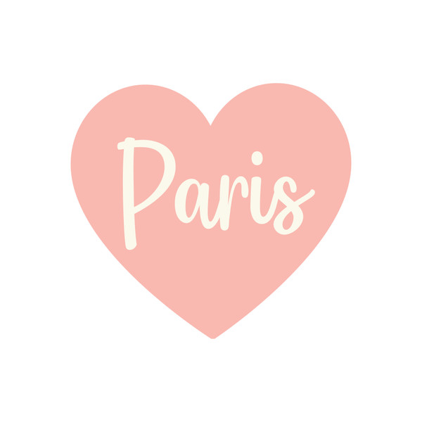 Paris Conversation Heart SVG File