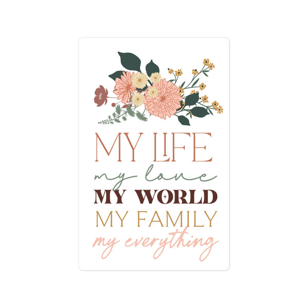 My Family My Everything Print and Cut File