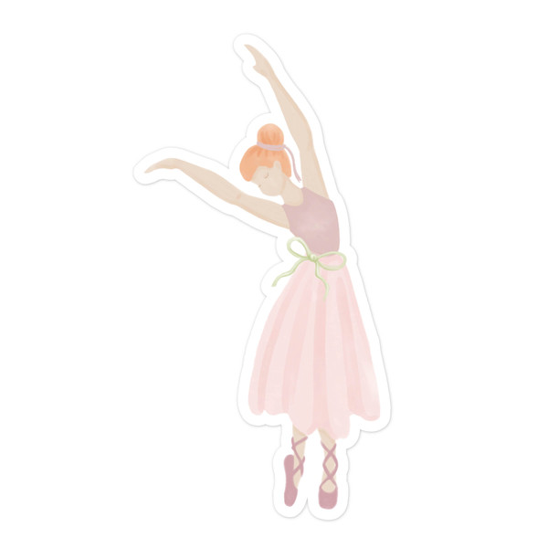 Pink Ballerina Print and Cut File