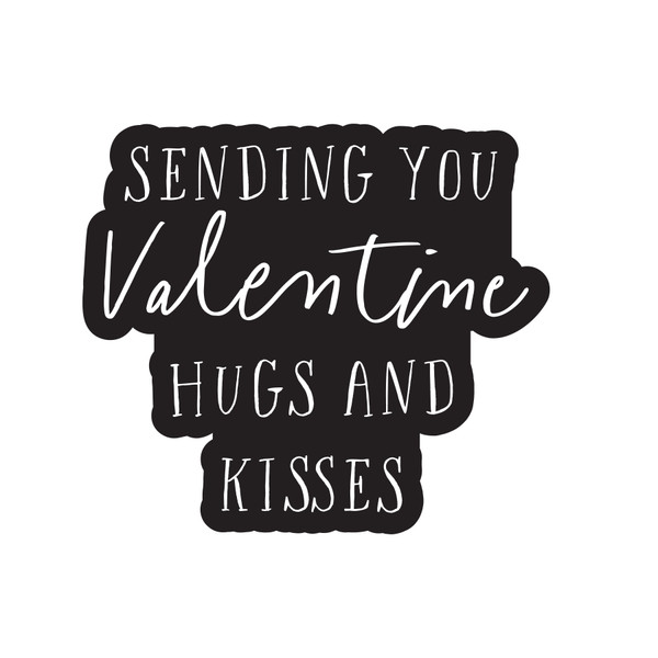 Valentine Hugs and Kisses SVG File