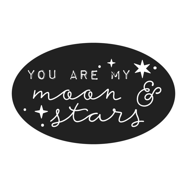 Moon & Stars SVG File