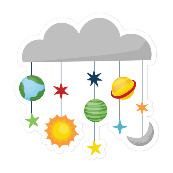 Solar System Mobile Print and Cut File