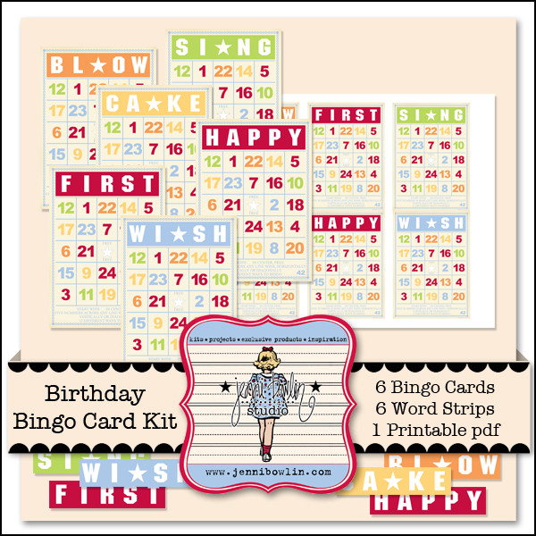 Birthday Bingo Card Kit