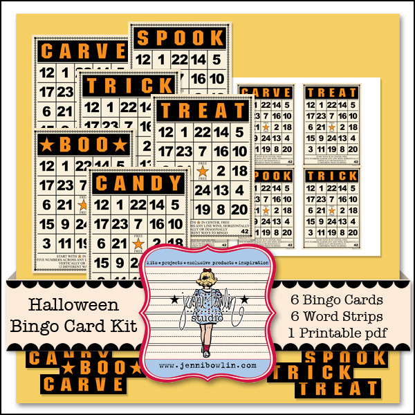 Halloween Bingo Card Kit