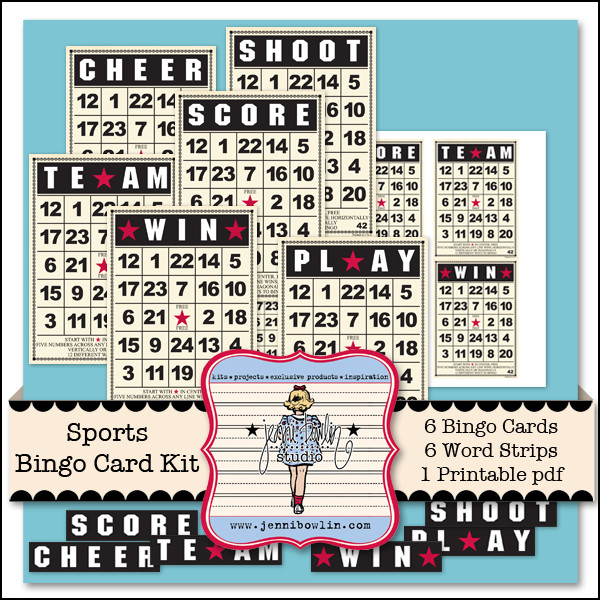 Sports Bingo Card Kit