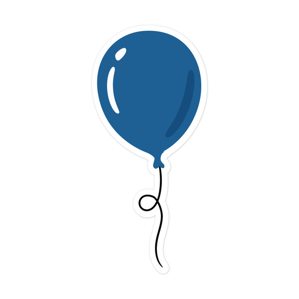 Birthday Balloon Print and Cut File