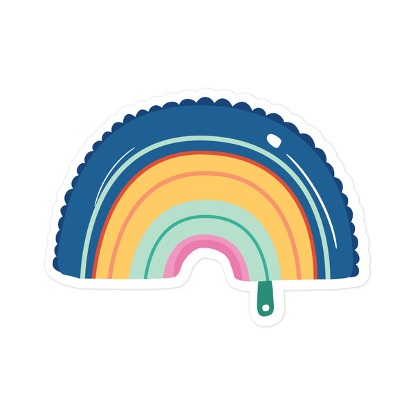 Rainbow Balloon Print and Cut File