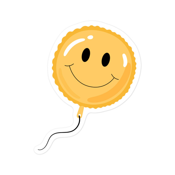 Smiley Balloon Print and Cut File