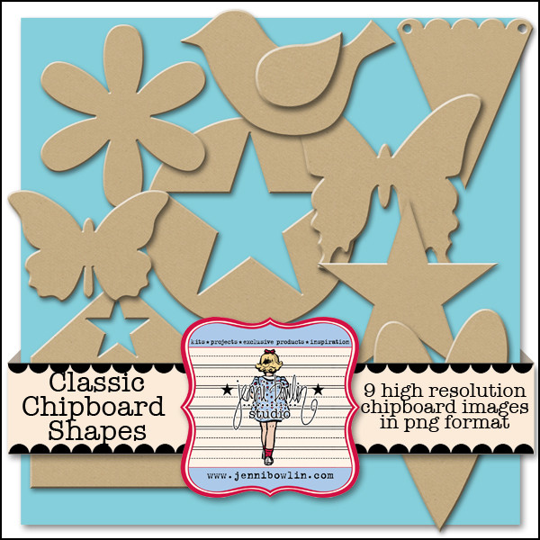 Classic Chipboard Shapes