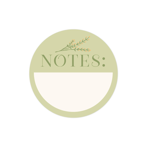 Note Sticker Print and Cut File