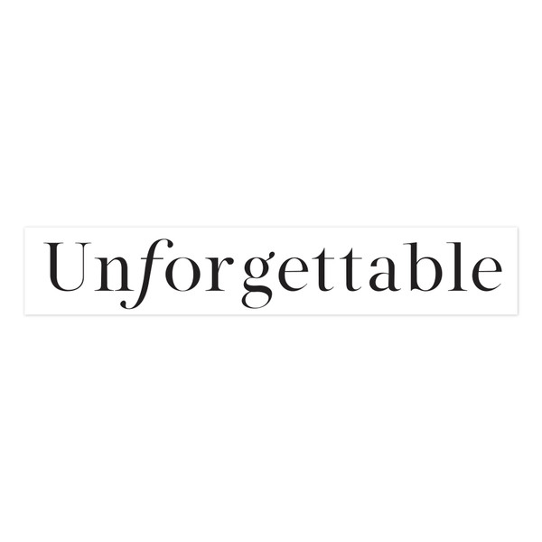 Unforgettable Label SVG File