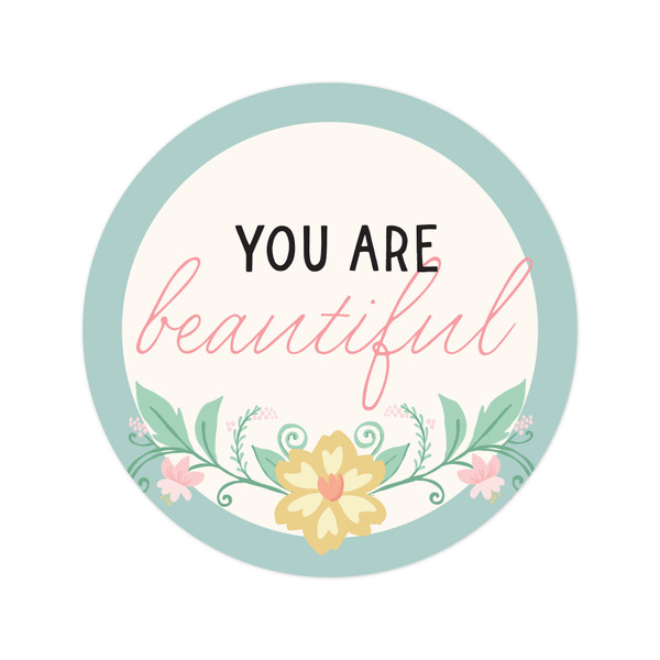 You Are Beautiful Label Print and Cut File