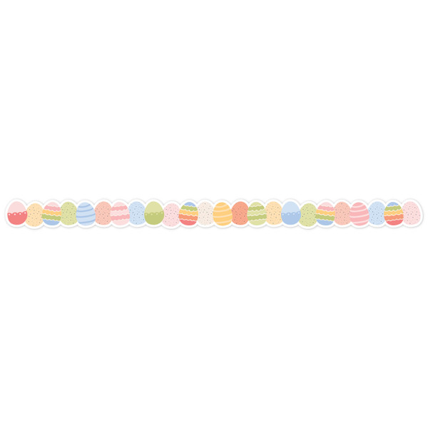 Easter Egg Border Print and Cut File