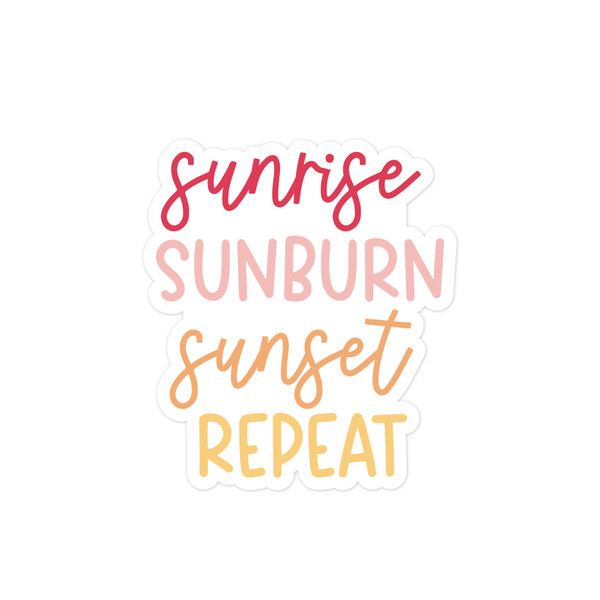 Sunrise Sunburn SVG File