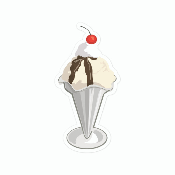 Ice Cream Sunday Print and Cut File