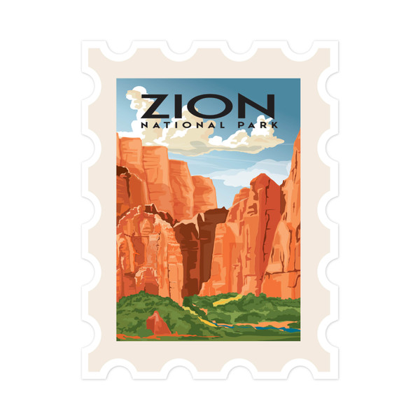 Zion Postage Print and Cut File