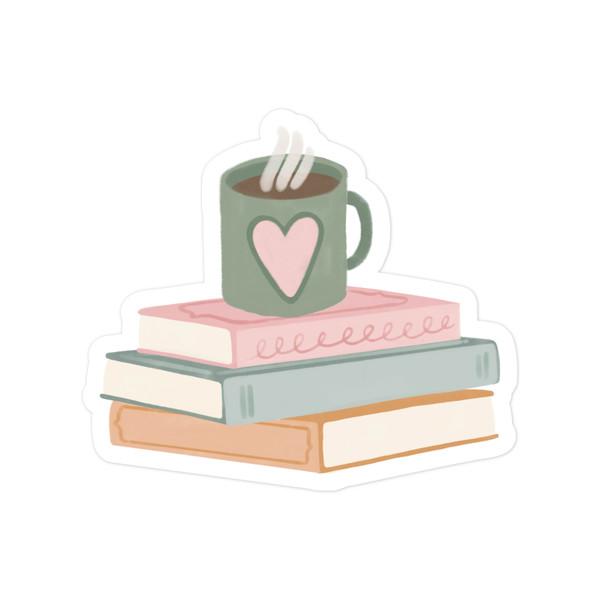 Coffee and Good Books Print and Cut File