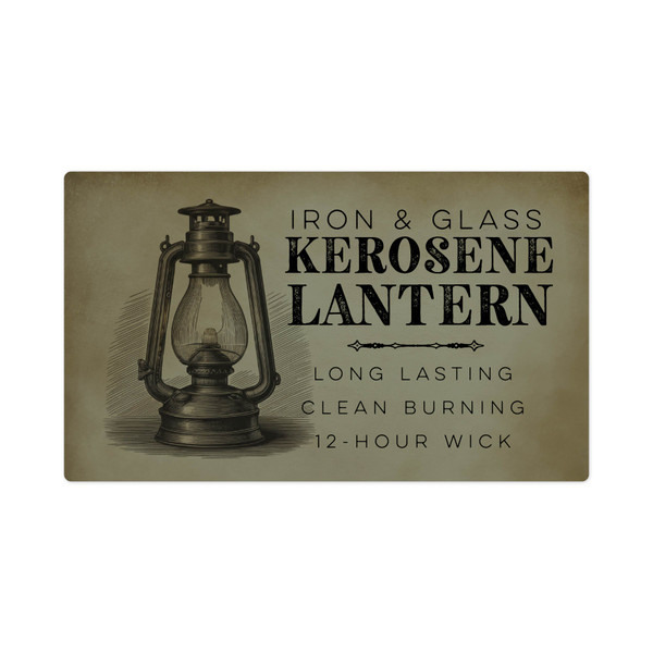 Kerosene Lantern Print and Cut File