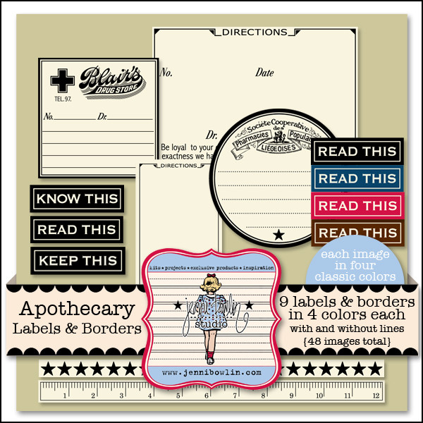 Apothecary Labels & Borders