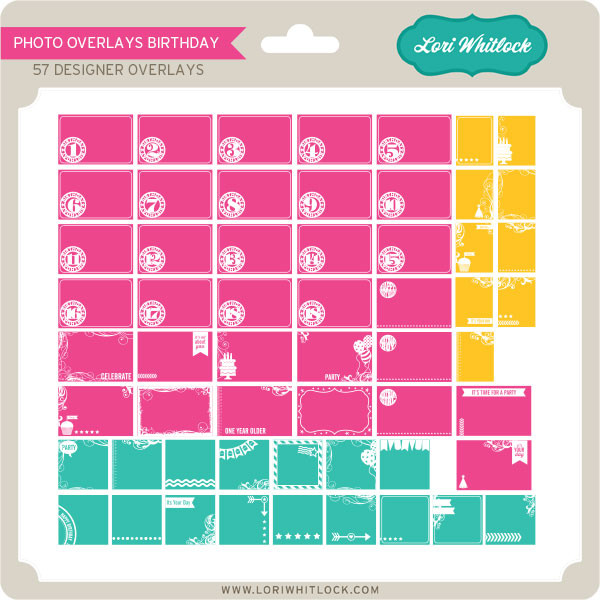 Photo Overlays Birthday