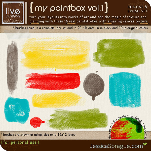 My Paintbox Vol.1 - Brushes & Rub-Ons