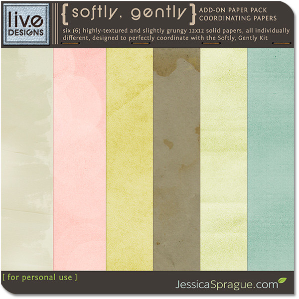 Softly, Gently - Add On Paper Pack