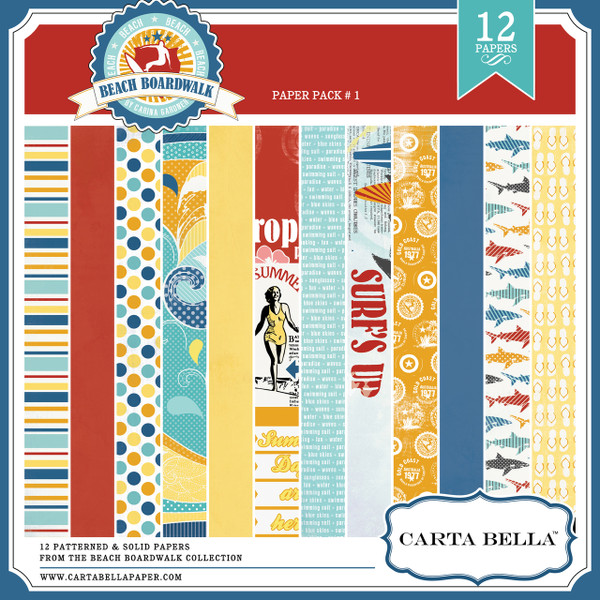 BEACH BOARDWALK Paper Pack 1