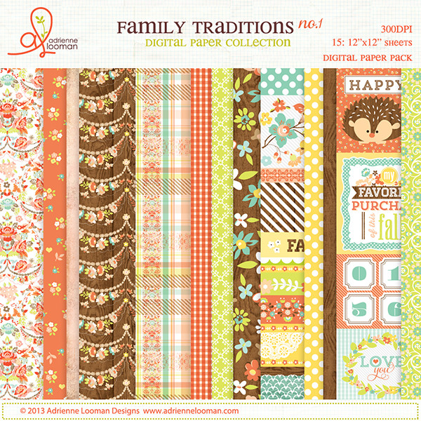 Paper pack 1 Family Traditions