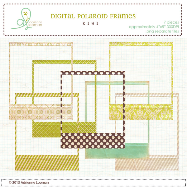 Polaroid frames Kiwi