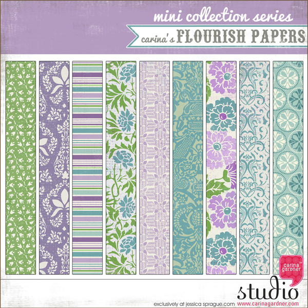 FLOURISH PAPERS Mini Collection Series