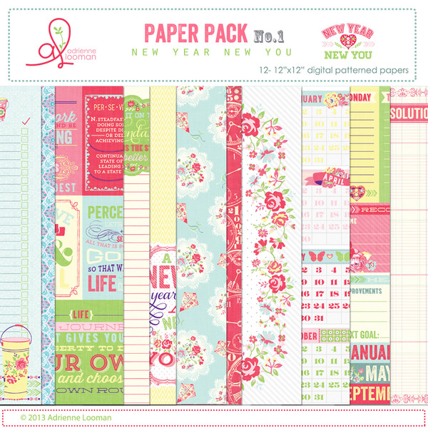 New Year New You Paper Pack 1