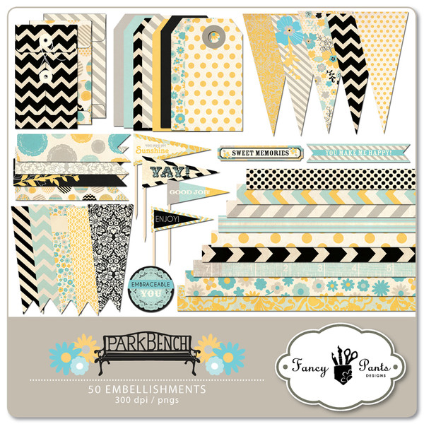 Park Bench Embellishment Pack 2