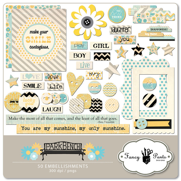 Park Bench Embellishment Pack 3