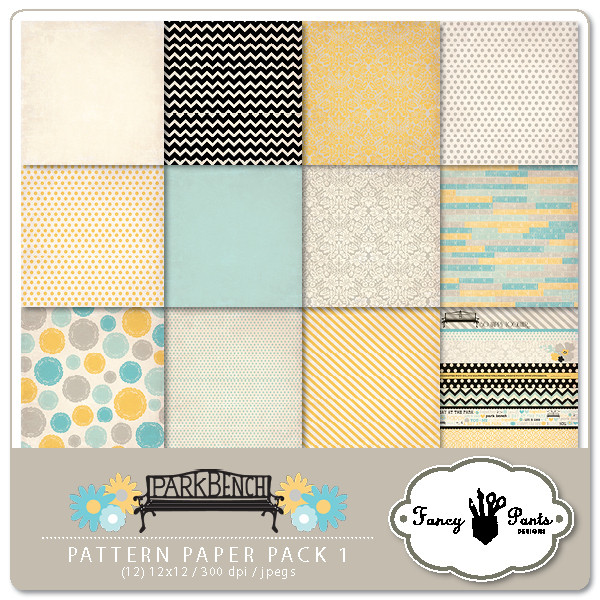 Park Bench Paper Pack 1