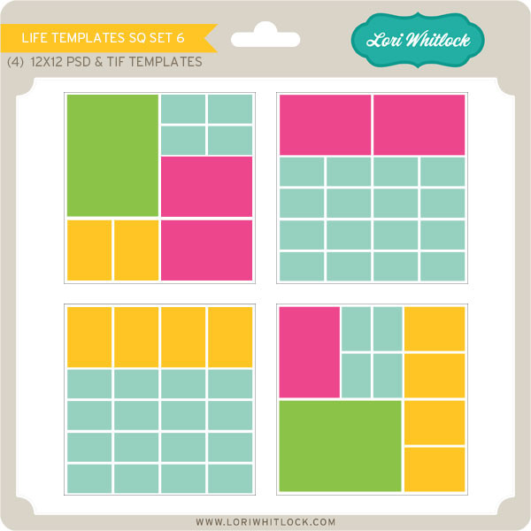 Life Templates SQ Set 6