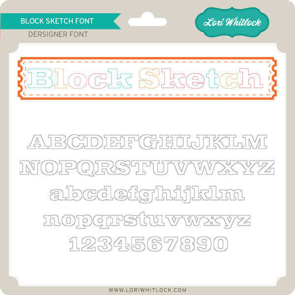 Block Sketch Font