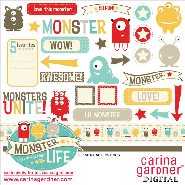 MONSTER LIFE Element Set 1